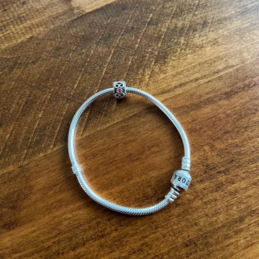 Pandora Double Scroll Heart Charm - image 6